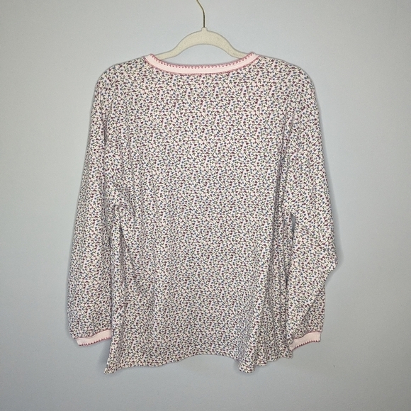 Y2K Vintage Earth Angels Sleep Pajama Grandma Shirt Size Woman's Medium - Picture 2 of 5